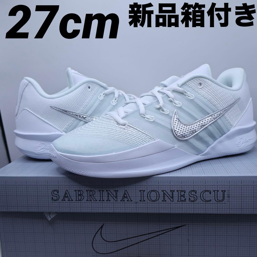 シューズ(男性用) NIKE SABRINA 3 WHITE/LLIC SILVER-MI