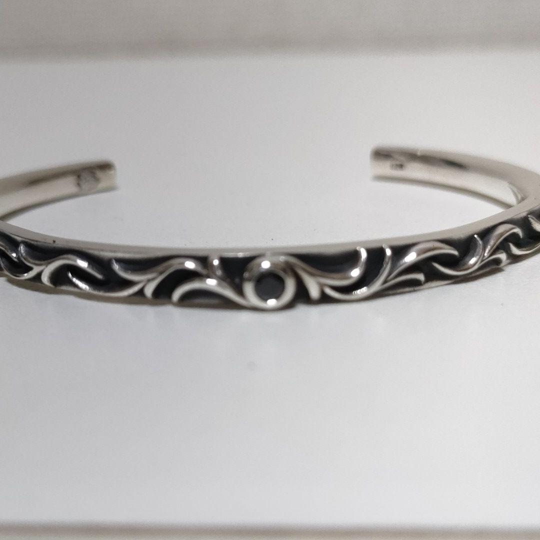 AQUA FORTIS アクアフォルティス バングル ブラックジルコニア 925
