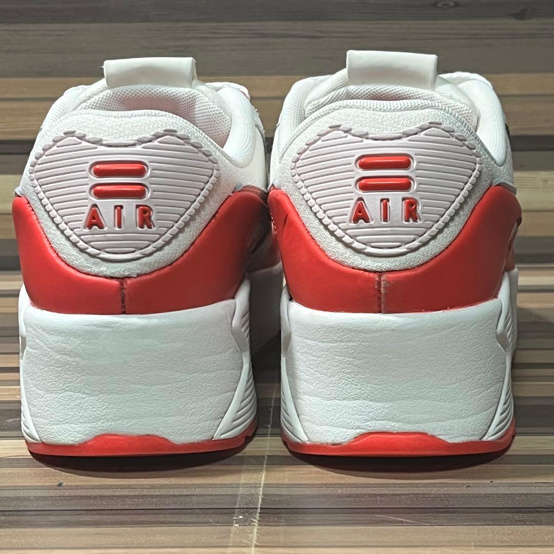 ナイキ エア マックス 90 LV8 厚底 ホワイト レッド 24cm