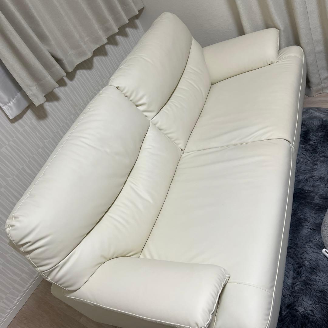 ニトリ　3人用合皮ソファ(Nシールドキャッツ3 IV)