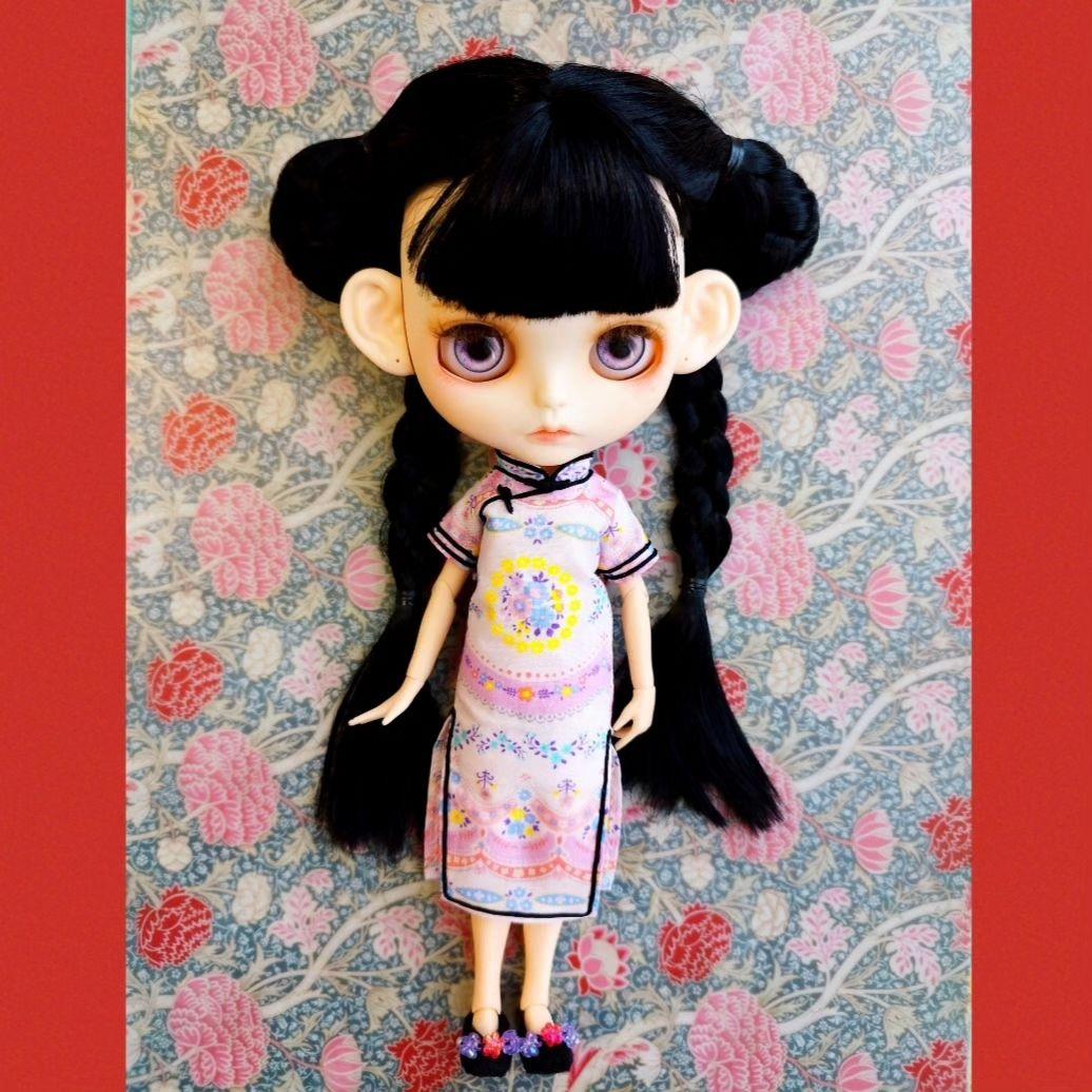 確認用　アイシードール　チャイナ服　チャイナ　ハンドメイド　アウトフィット