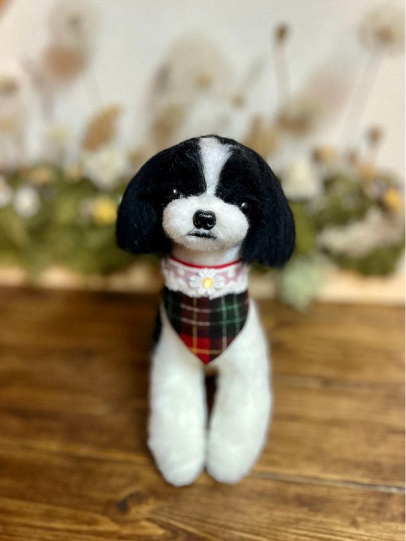 羊毛フェルト　MIX犬　マルチーズ✖️シーズー