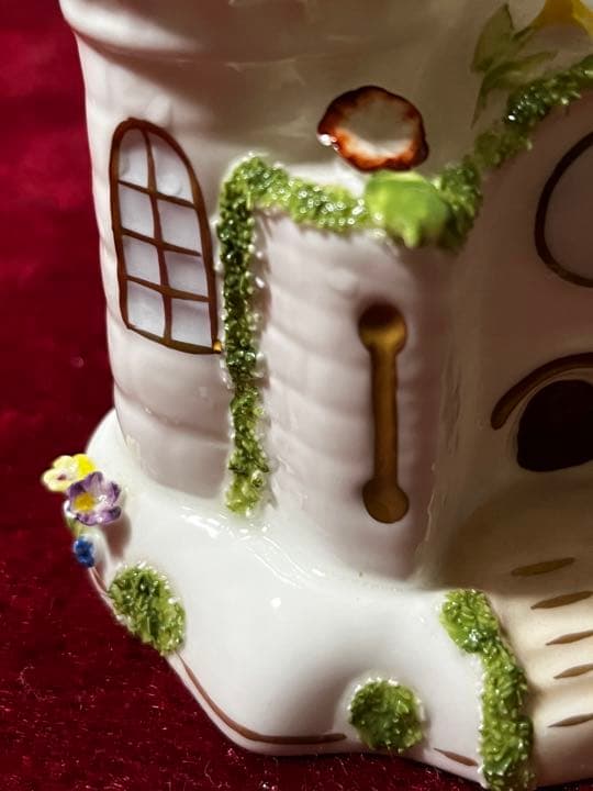 アンティーク　コールポート　Coalport お城の置物　Bone CHINA