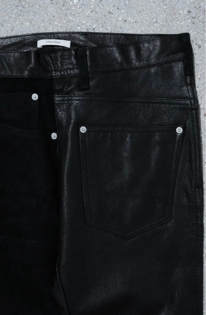 whowhat×IMA:ZINE レザーパズルパンツ【新品】定価¥143,000