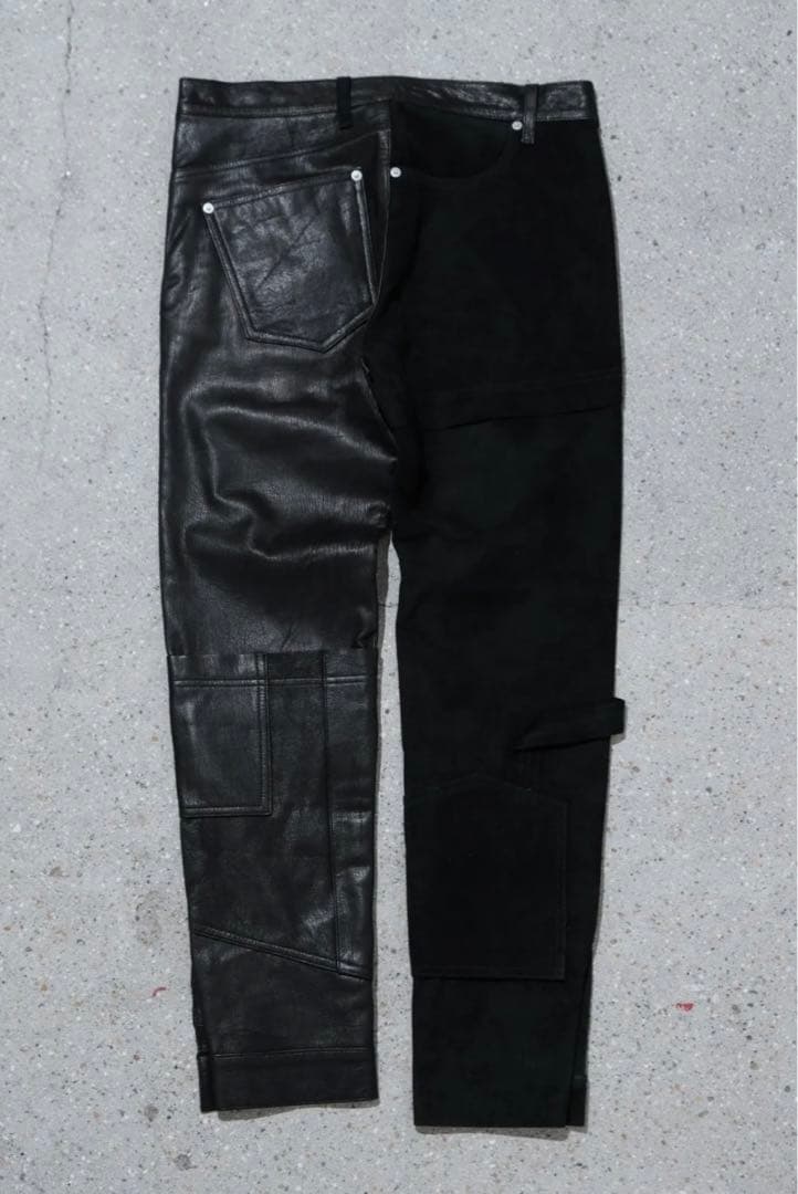 whowhat×IMA:ZINE レザーパズルパンツ【新品】定価¥143,000