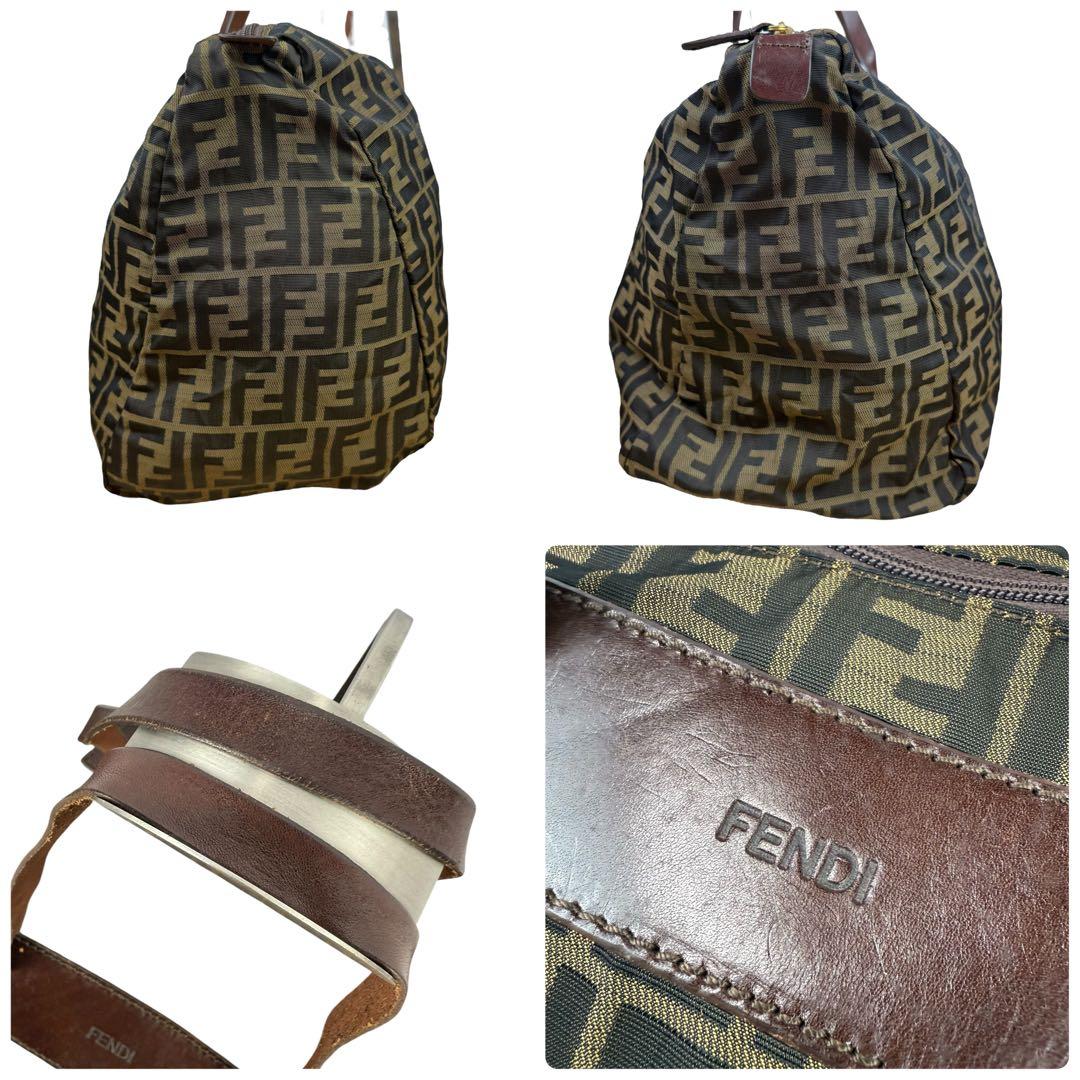 【大容量】FENDI フェンディ ズッカ ボストン トートバッグ 折り畳み可能