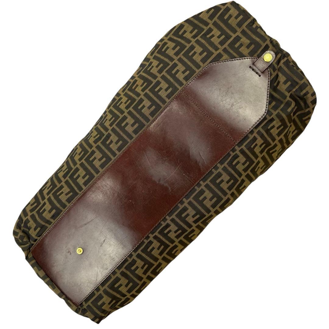 【大容量】FENDI フェンディ ズッカ ボストン トートバッグ 折り畳み可能