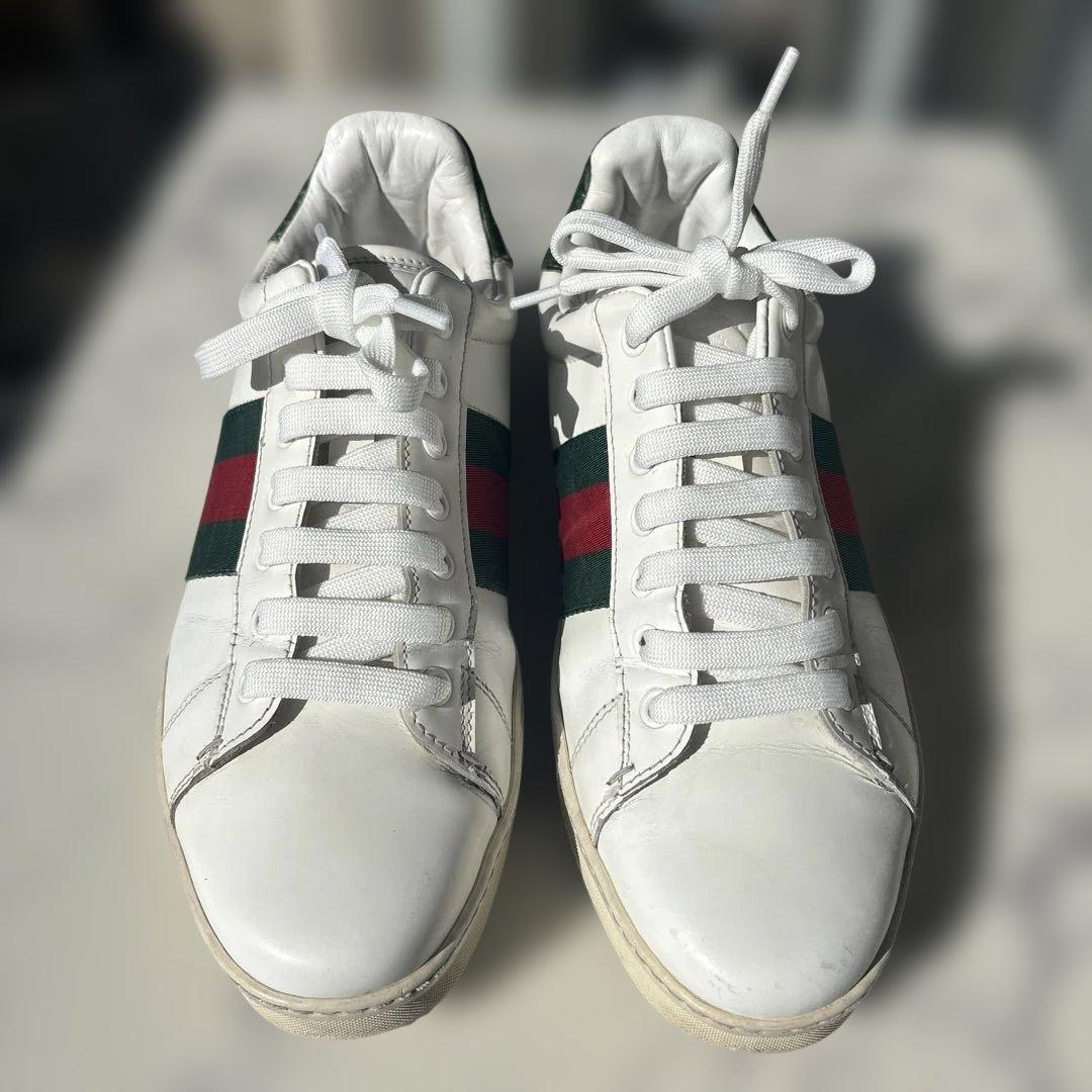 グッチ　シェリーライン　クロコ型押し　スニーカー　GUCCI シューズ　GG