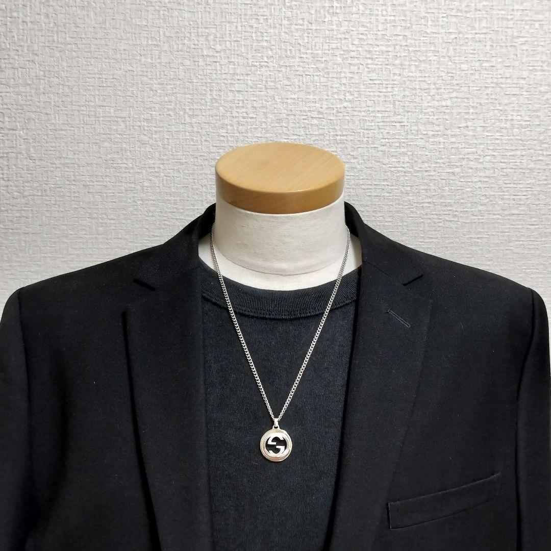 GUCCI ネックレス トップ GG インターロッキングG Ag925