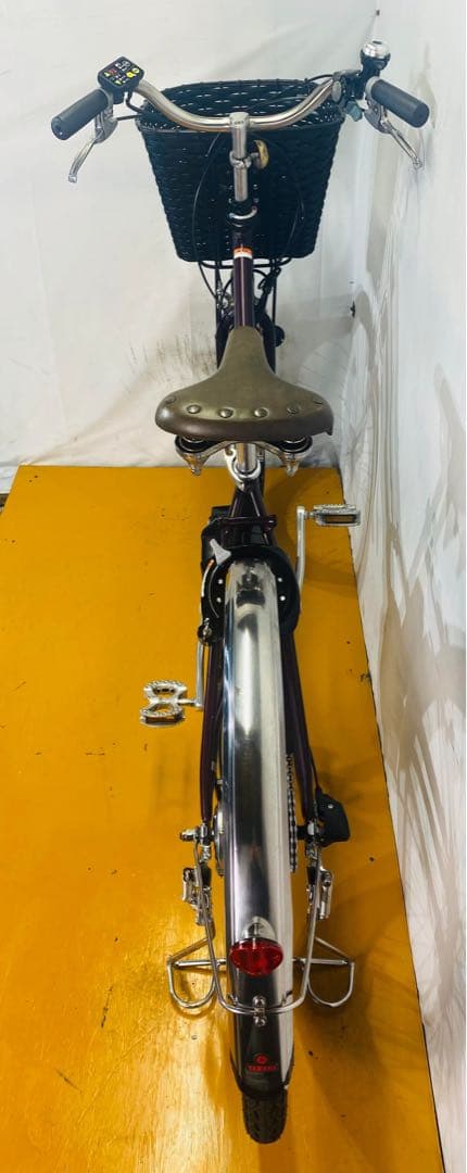 電動アシスト自転車 シティタイプ パープル