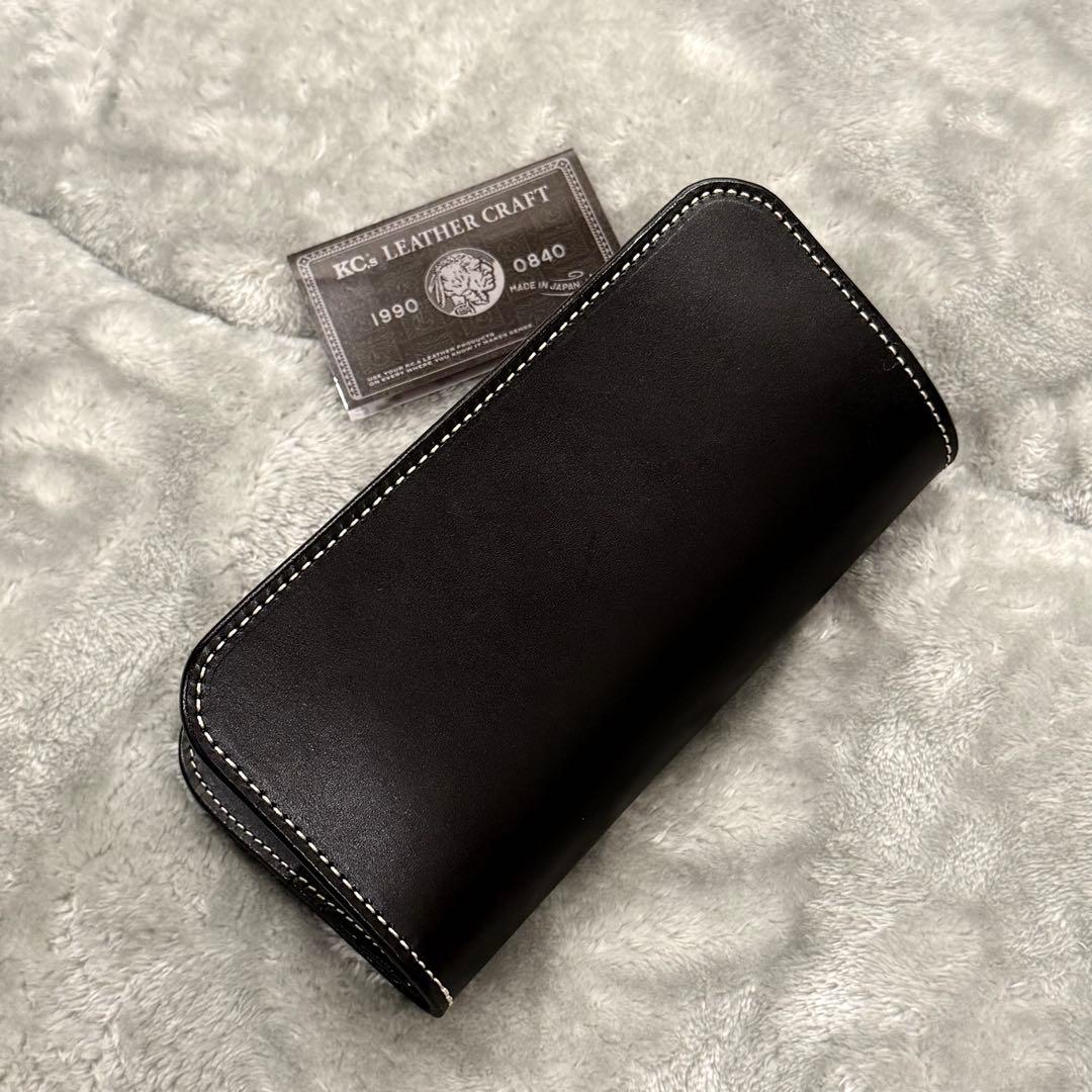 ⭐️新品未使用⭐️　KC’s　ケーシーズ　長財布　二つ折り　ブラック　レザー