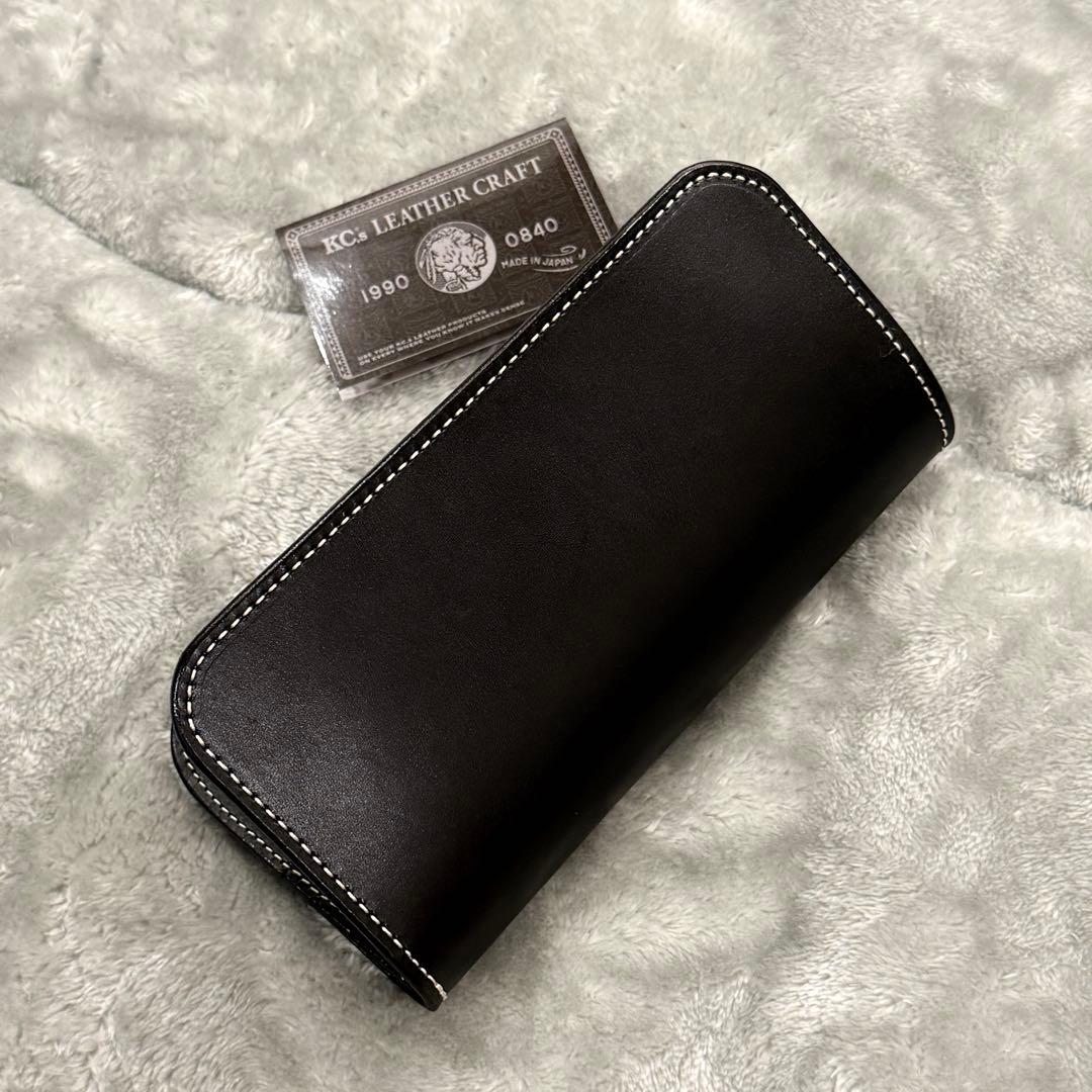 ⭐️新品未使用⭐️　KC’s　ケーシーズ　長財布　二つ折り　ブラック　レザー