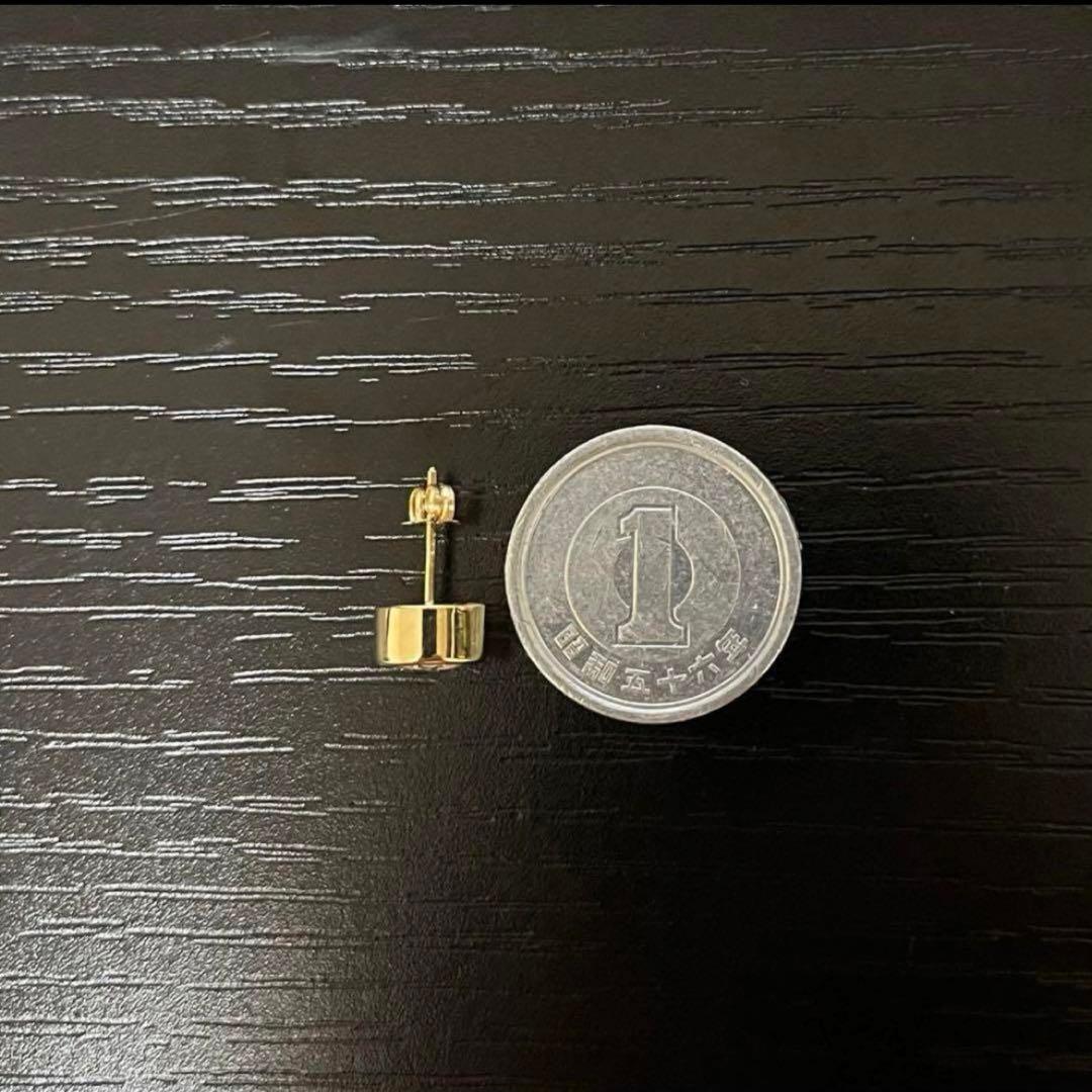 14K イエローゴールド ピアス 7mm