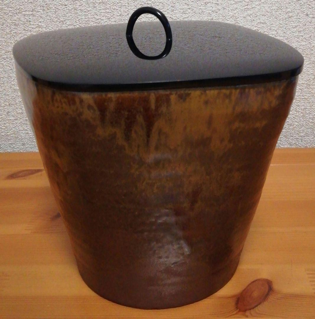 立花大亀書付　丹波焼　水指　共箱　茶道具