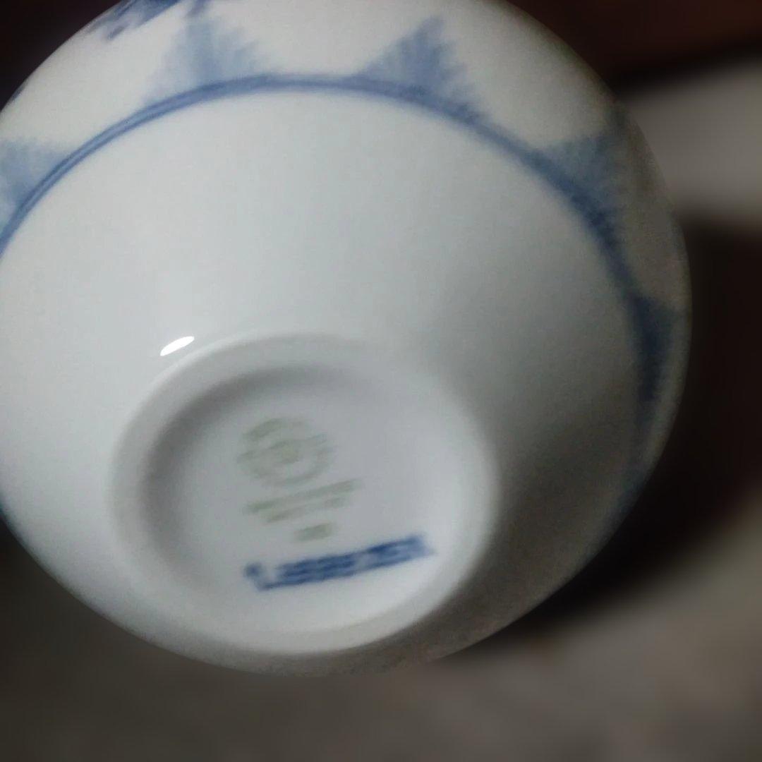 未使用】Mロイヤルコペンハーゲン青い花模様 ブルーフルーテッド・プレイン花瓶