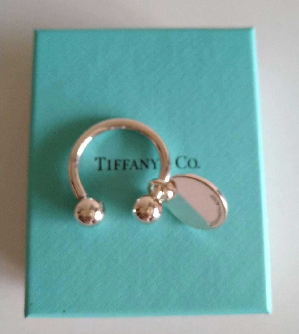 新品・未使用　Tiffany & Co. キーリング/キーホルダー　袋・箱付き