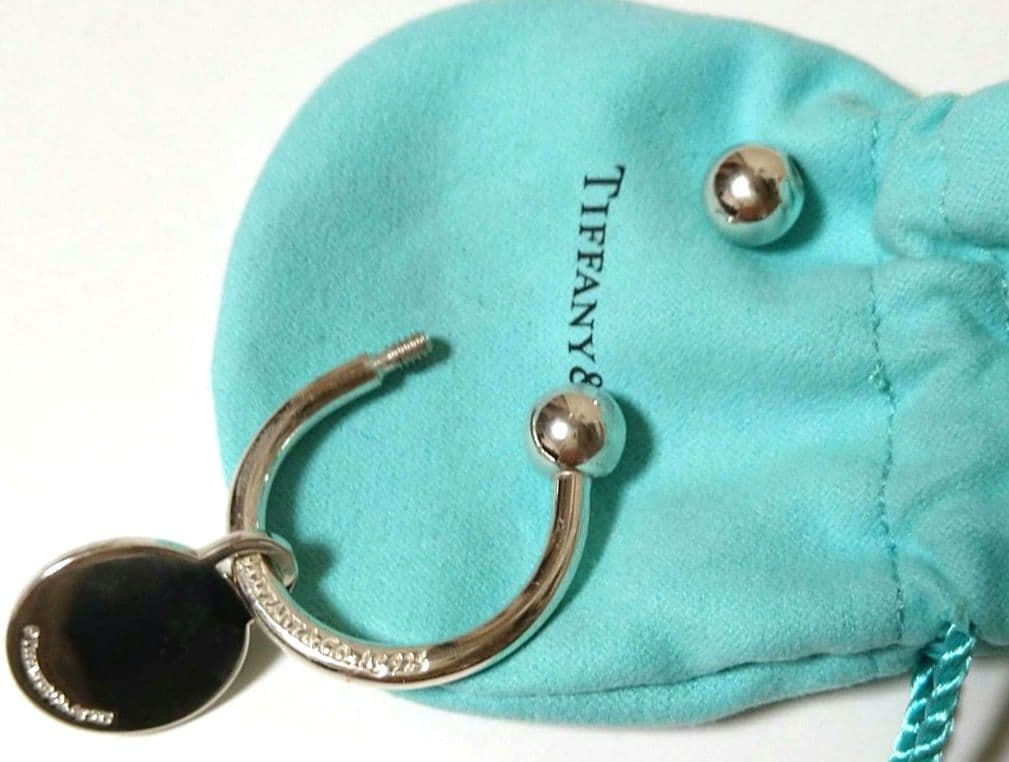 新品・未使用　Tiffany & Co. キーリング/キーホルダー　袋・箱付き