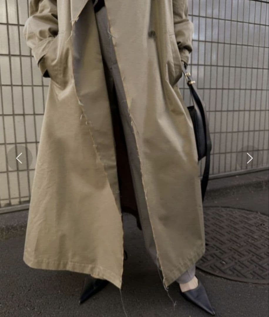 Ameri　CUT OFF CHAMBRAY TRENCH COAT