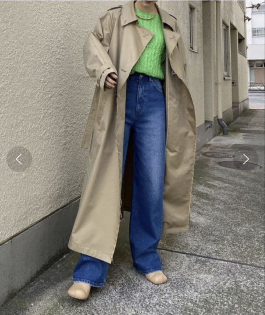 Ameri　CUT OFF CHAMBRAY TRENCH COAT