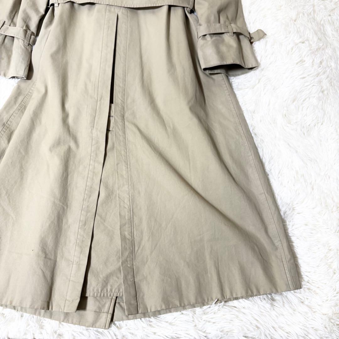 レア✨バーバリー トレンチコート ロング丈 ベルト付 ベージュ ノバチェック M