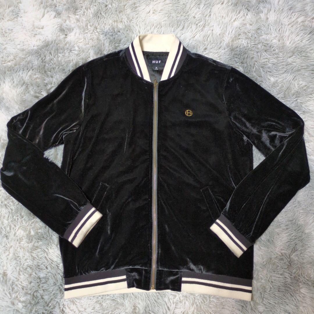 【HUF】WILD COCK BOMBER JACKET☆ベロアスカジャン