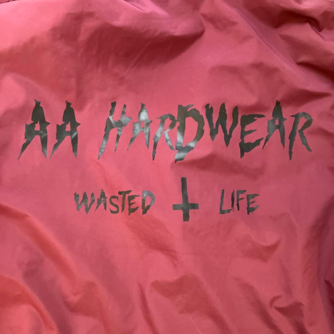 AA HARDWEAR バーガンディ フード付きジャケット L