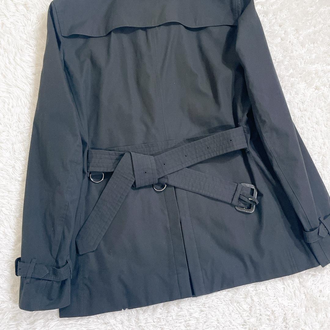 バーバリー メンズトレンチコート chelsea ショート ノバチェック XL
