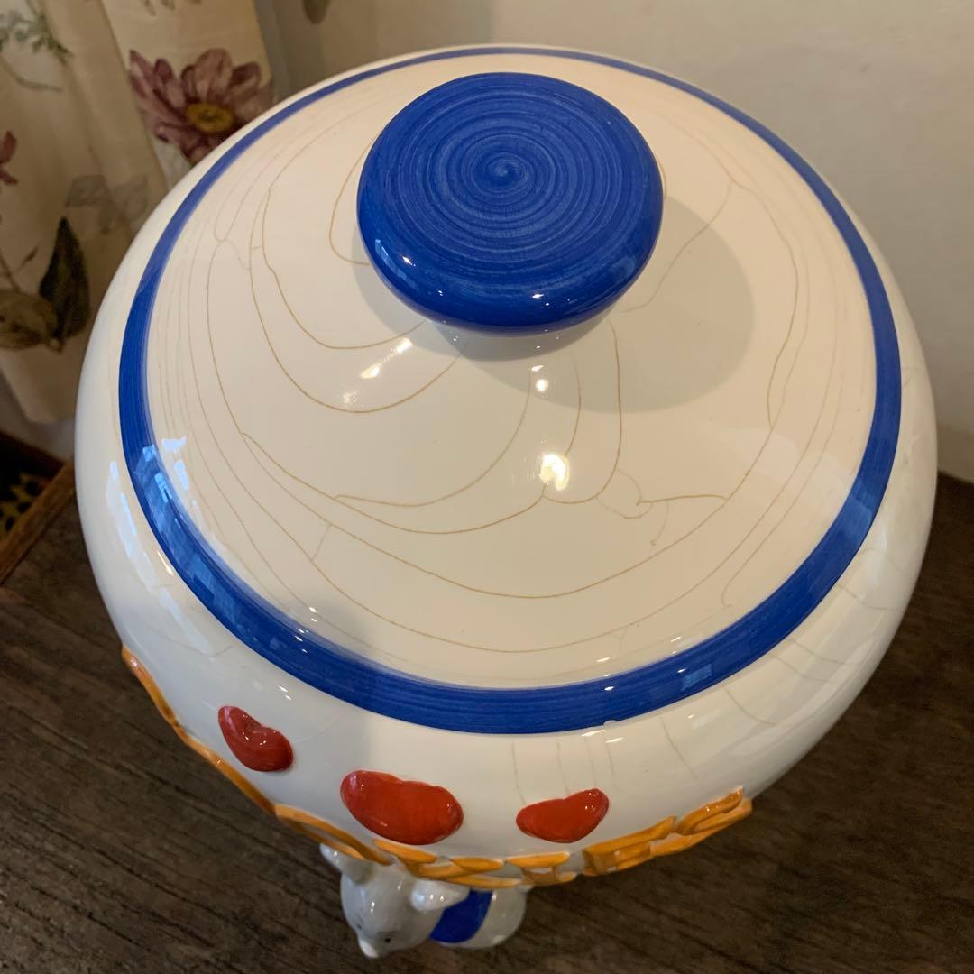 ［激可愛い］アメリカ土産　陶器製クッキージャー　アメリカンカントリー