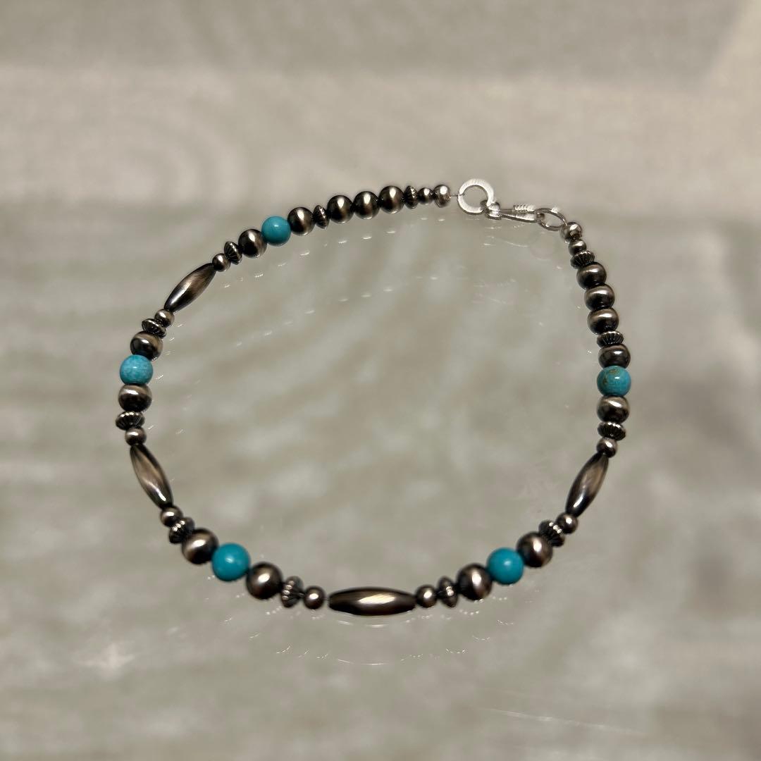 wayward ブレスレット　シルバー925 ターコイズ　19cm
