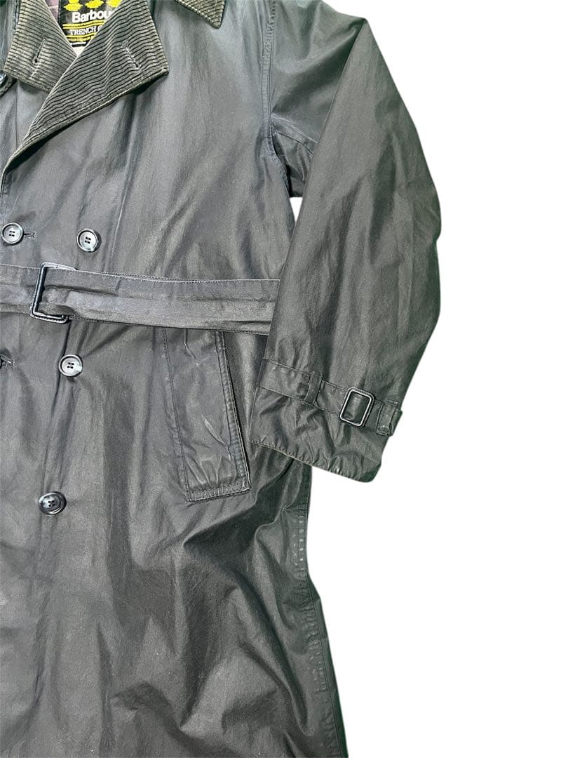 90s Barbour trench coat c38　バブアー　トレンチコート