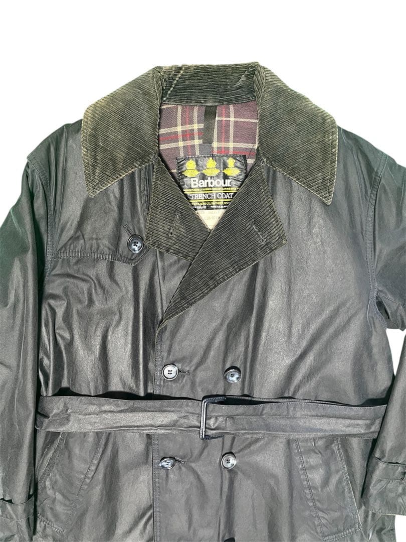 90s Barbour trench coat c38　バブアー　トレンチコート