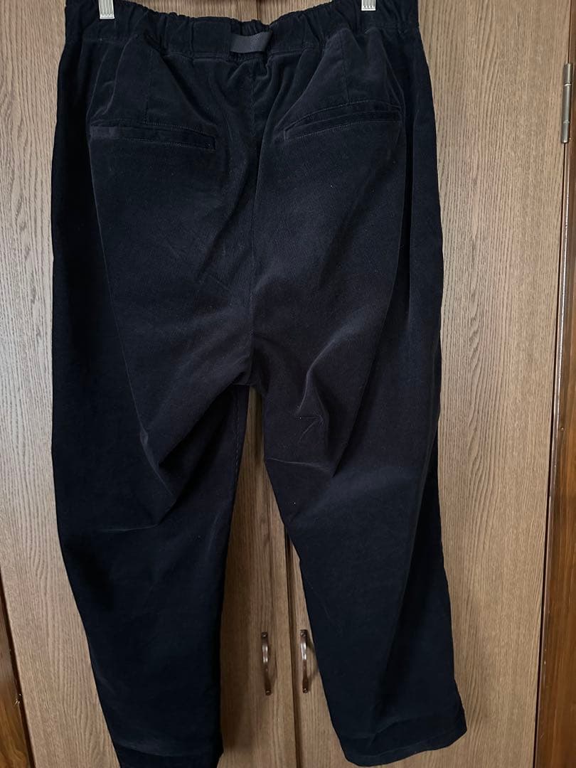 パンツ everyone corduroy belted easy pants NAVY