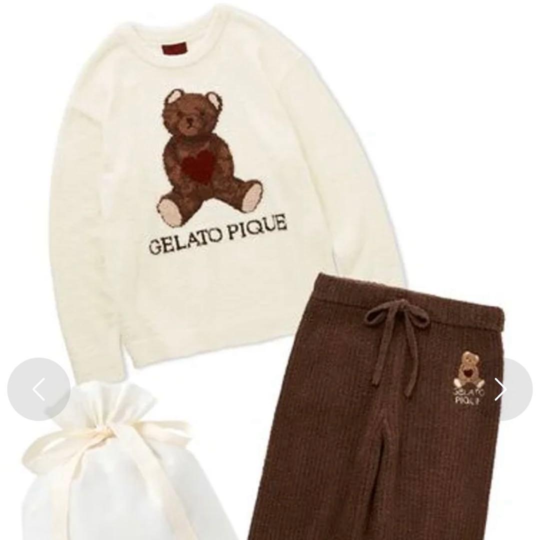gelato pique 新品未使用 バレンタイン ベビモコ セットアップ
