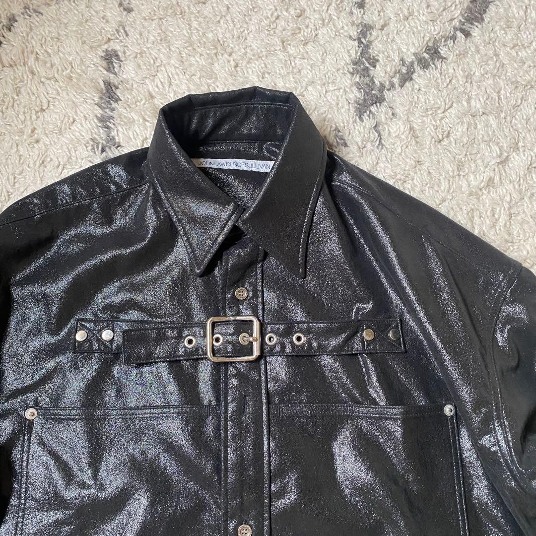極美品♡ジョンローレンスサリバン FRONT SIDE BELTED SHIRT