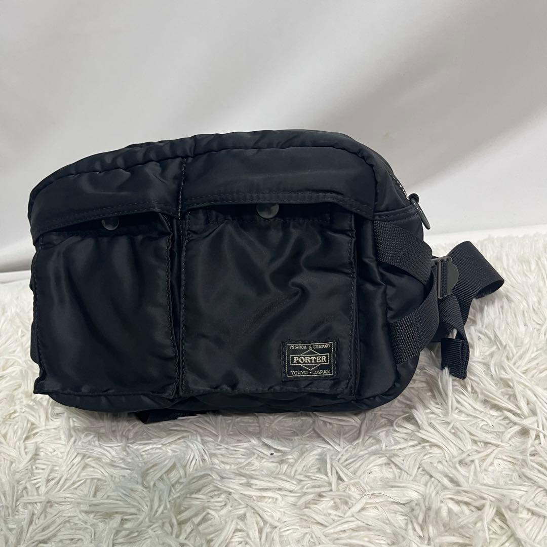 【極美品】PORTER ポーター　タンカー　ボディバッグ　ブラック