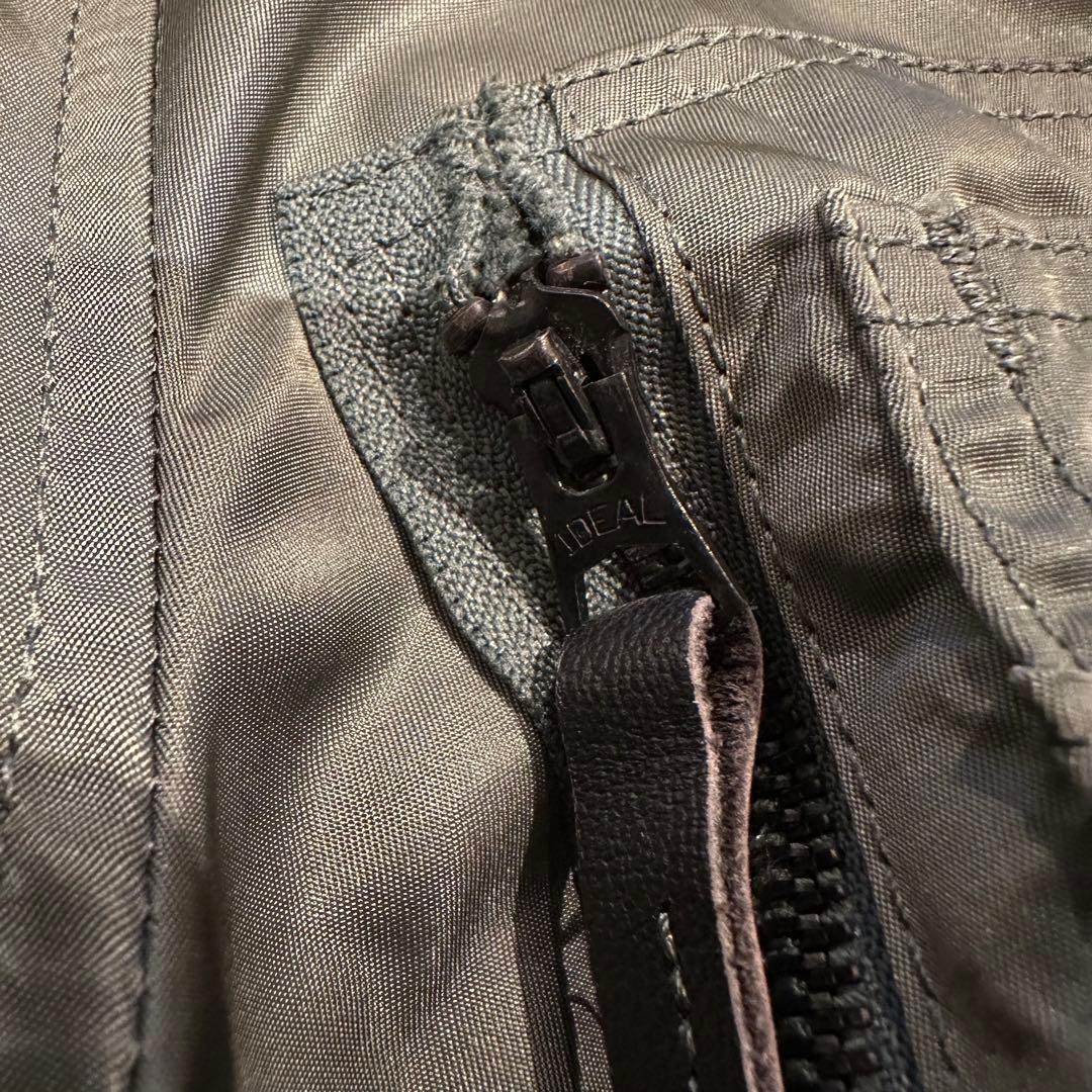 美品 米軍実物 80s ALPHA社製 N-2B フライトジャケット S セージ