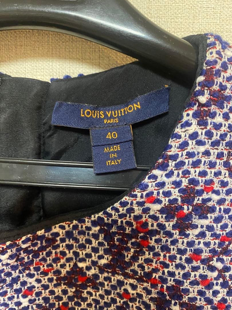 LOUIS VUITTON ワンピース ツイード ルイヴィトン モノグラム