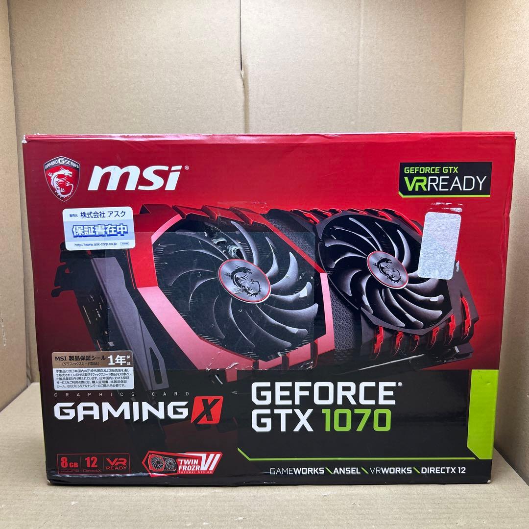 グラフィックボード・グラボ・ビデオカード MSI GeForce GTX 1070 Gaming X 8G