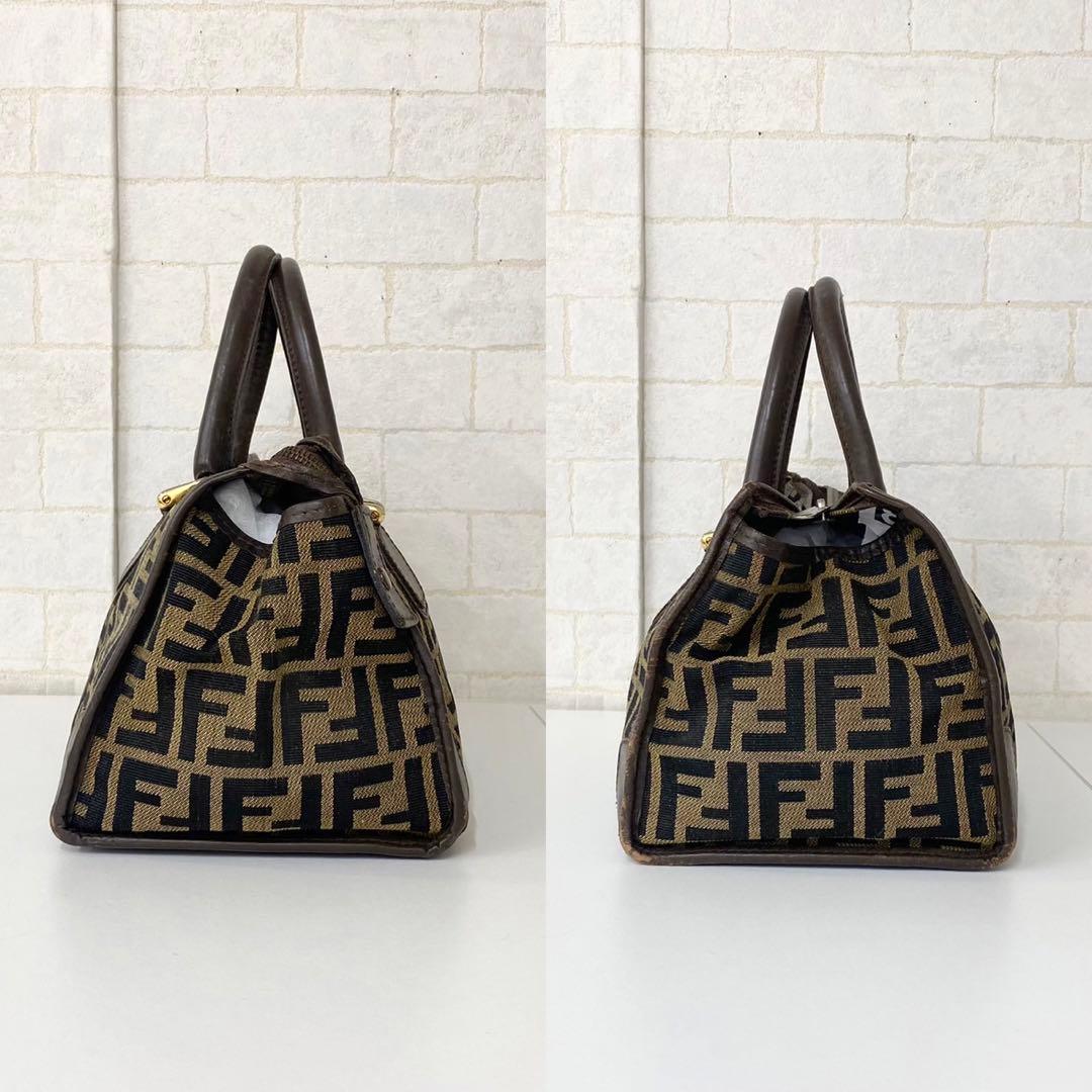 レディースバッグ 【FENDI】フェンディ　ズッカ柄ミニボストンバッグ