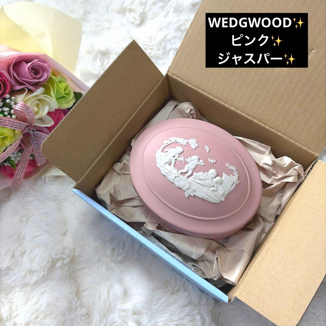 希少 新品未使用  ジャスパー ピンク 小物入れ