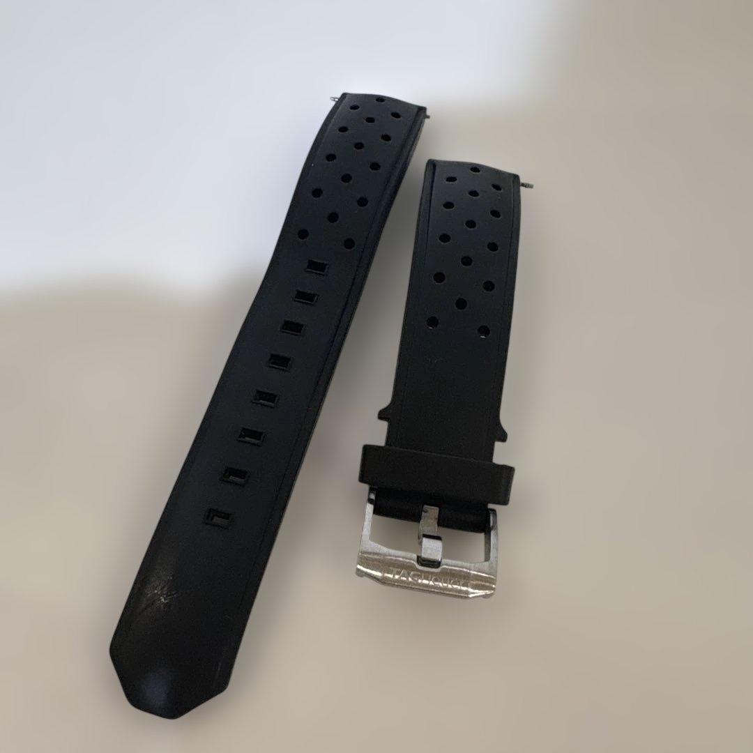 X*n様 タグホイヤー　サイズ20 ブラックラバーベルト