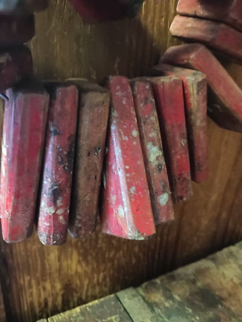 骨董　魚市場の競り札　レア　襤褸　ボロ　魚籠　魚釣　貴重　明治　大正