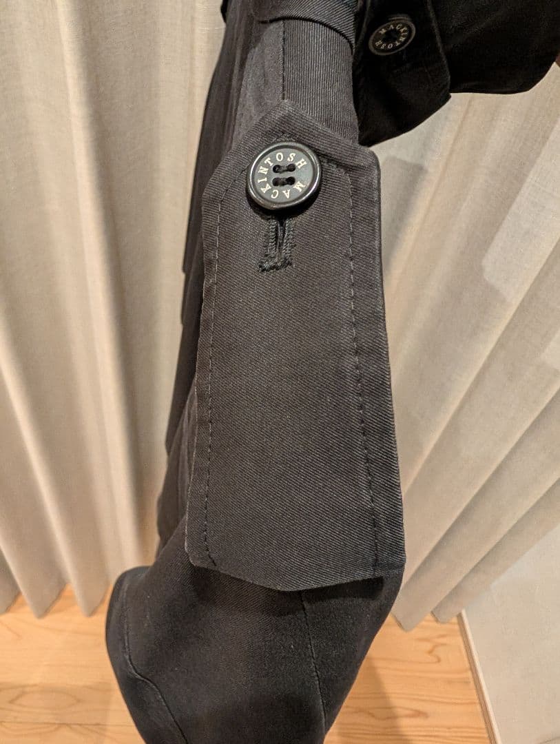 【おすすめ！】マッキントッシュ トレンチコート 黒 38 Lサイズ