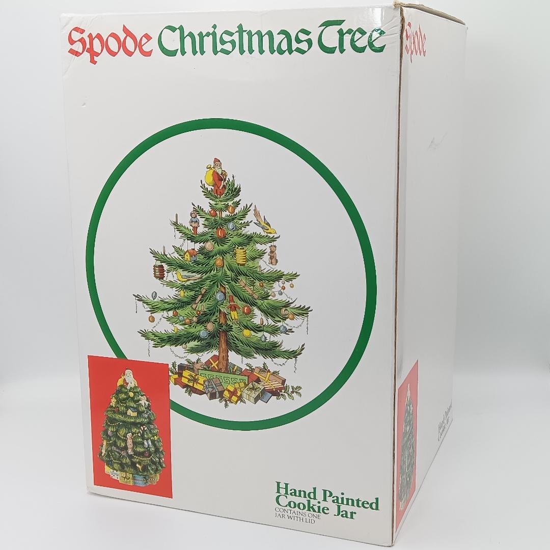 【未使用に近い】SPODE クッキー ジャー クリスマスツリー　スポード