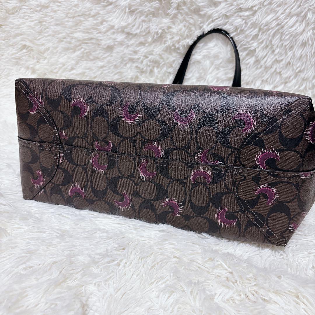 【未使用級】COACH トートバッグ シグネチャー ムーンリバーシブル A4収納