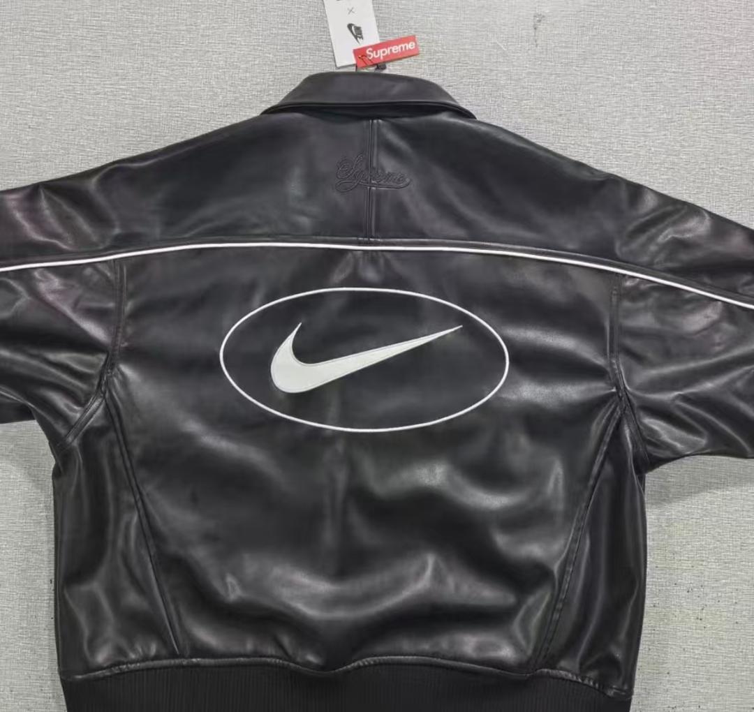 Supreme × Nike レザー バーシティジャケット
