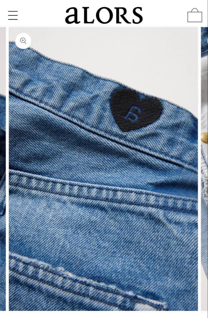 [新品タグ付き] aLORS ★ 【Jean a】Bleu clair