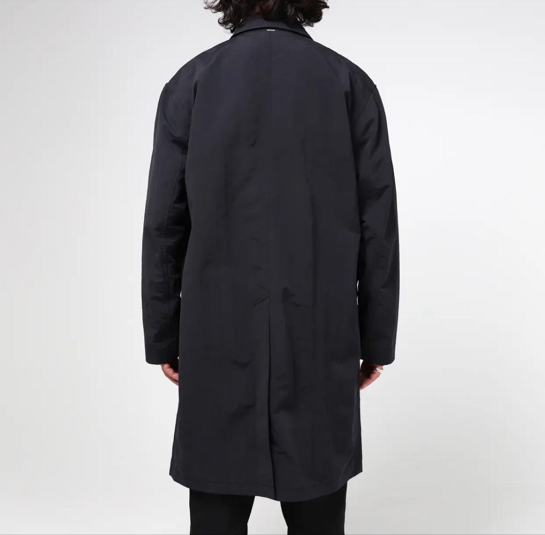 ジャケット・アウター Basic Nylon Bal Collar Coat (black)