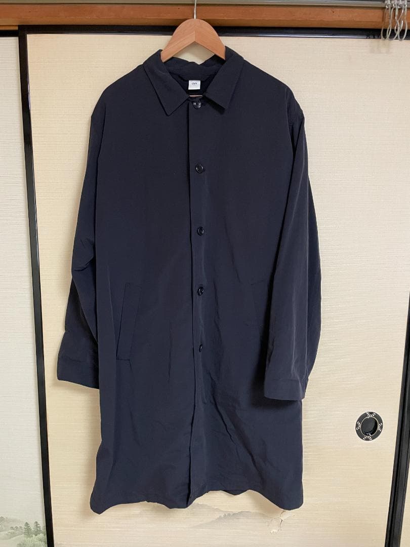 ジャケット・アウター Basic Nylon Bal Collar Coat (black)