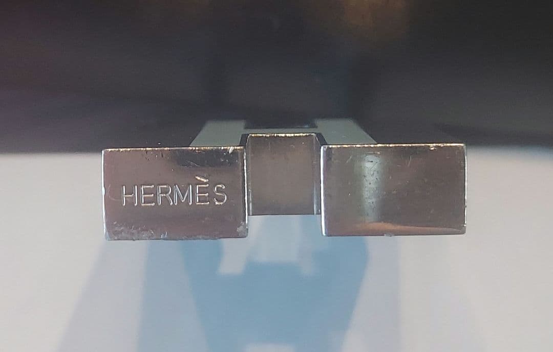 HERMÉS Hロゴ カデナ チャーム キーホルダー ペンダントトップ